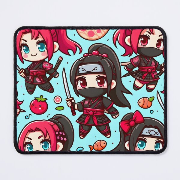 Item preview, Hot-cute Chibi ninja pattern 46.0 designed and sold by StickyGuys.