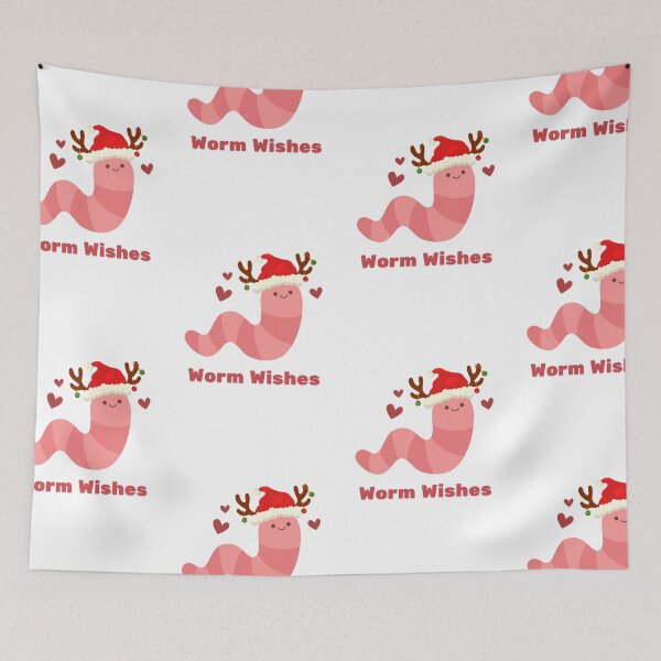Item preview, Worm Wishes: Holiday Cheer with a Twist designed and sold by HELL0WBELLO.