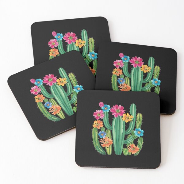 Item preview, Impresión artística de cactus en acuarela: vibrante floración del desierto designed and sold by products4urduke.