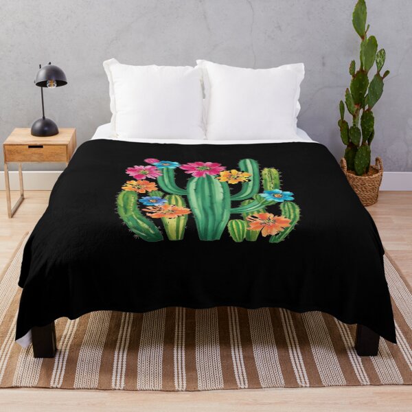 Item preview, Impresión artística de cactus en acuarela: vibrante floración del desierto designed and sold by products4urduke.