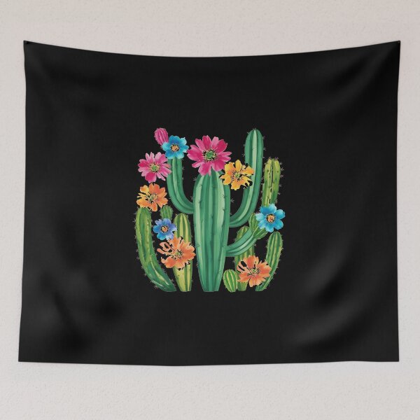 Item preview, Impresión artística de cactus en acuarela: vibrante floración del desierto designed and sold by products4urduke.