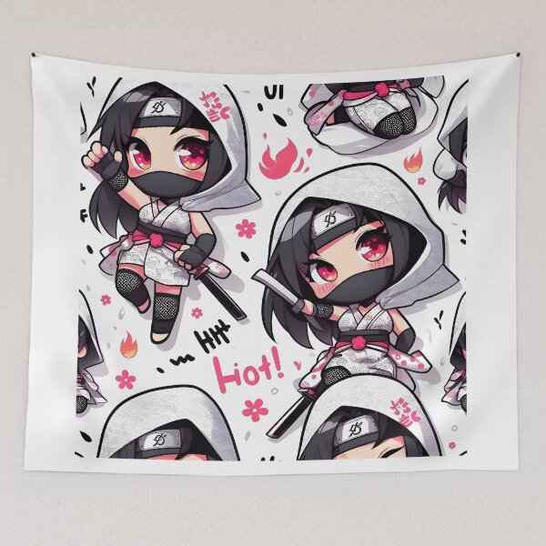 Item preview, Hot-cute Chibi ninja pattern 47.0 designed and sold by StickyGuys.