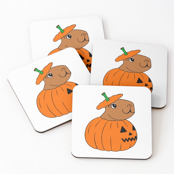 Item preview, Halloween Pumpkin Capybara designed and sold by Sartoris Art.