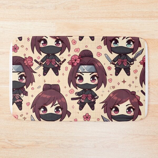 Item preview, Hot-cute Chibi ninja pattern 48.0 designed and sold by StickyGuys.