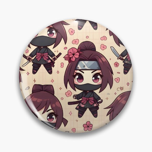 Item preview, Hot-cute Chibi ninja pattern 48.0 designed and sold by StickyGuys.