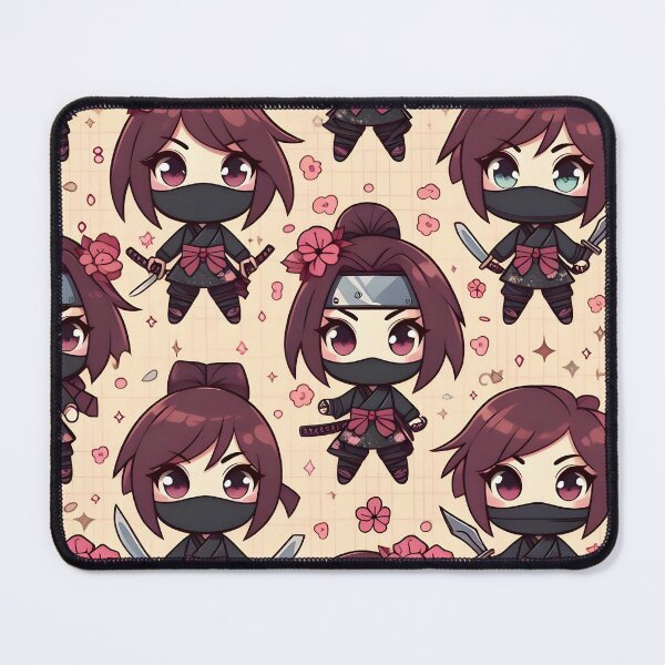 Item preview, Hot-cute Chibi ninja pattern 48.0 designed and sold by StickyGuys.