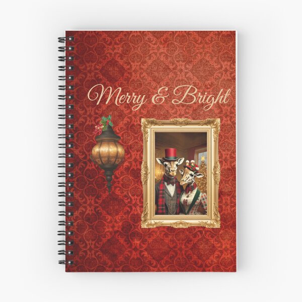 Item preview, Whimiscal Victorian Portrait Christmas Giraffe's Merry & Bright,  designed and sold by liisariich.