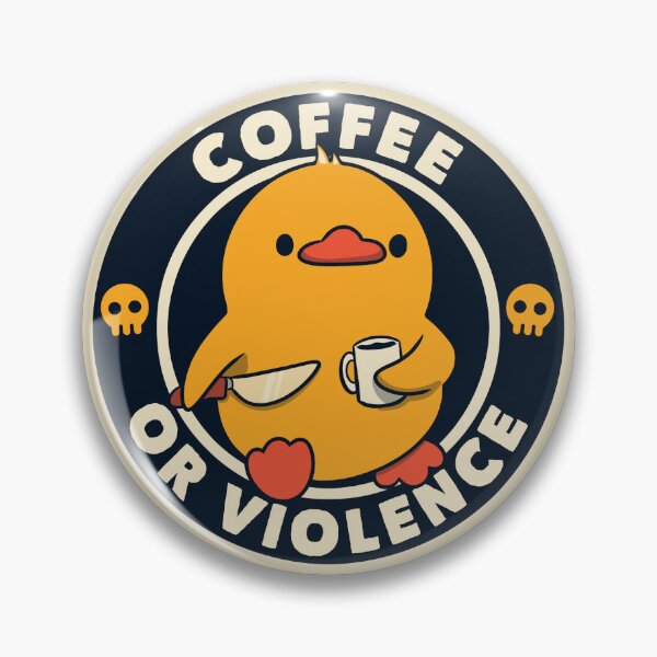 Item preview, Coffee or Violence Funny Duck by Tobe Fonseca designed and sold by Tobe Fonseca®.