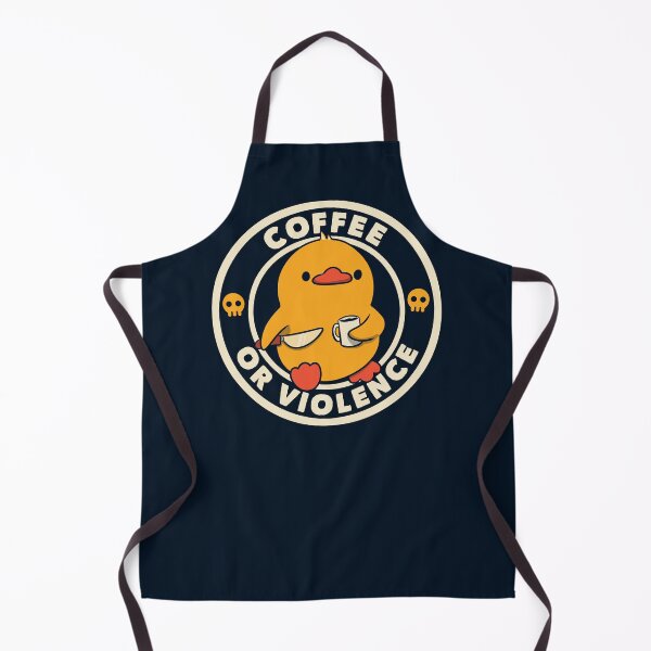 Item preview, Coffee or Violence Funny Duck by Tobe Fonseca designed and sold by Tobe Fonseca®.
