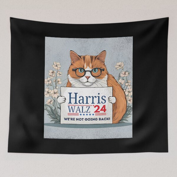 Item preview, Harris Walz 2024 Kamala  cat designed and sold by Ktbehhorns.
