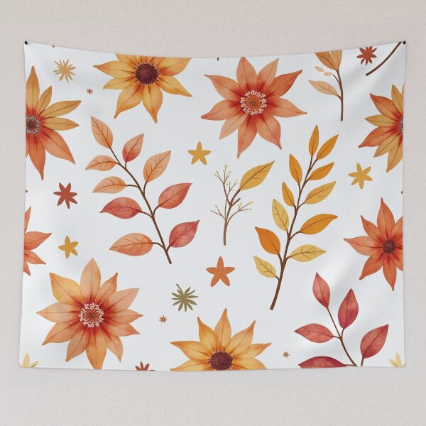 Item preview, Pattern with mix of Warm Colorful Autumn Leaves, Capturing the Essence of Nature's Seasons.  designed and sold by twisted-dot.