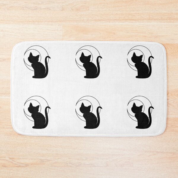 Item preview, black cat and the moon  designed and sold by e-milka.