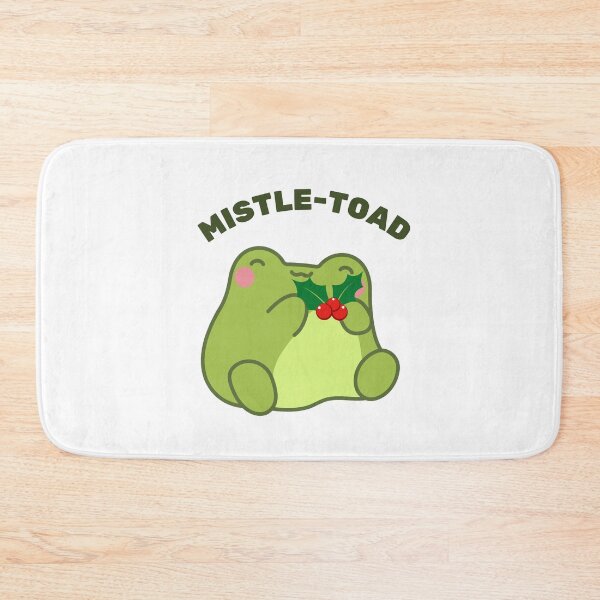Item preview, Mistle-Toad: A Festive Frog Under the Holly designed and sold by HELL0WBELLO.
