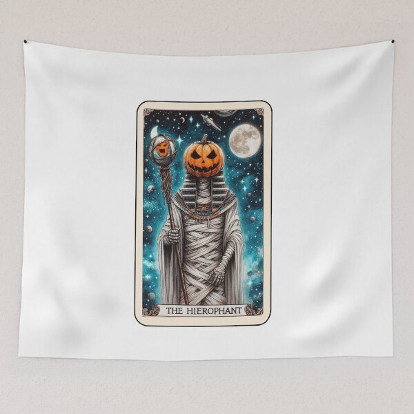 Item preview, The hierophant halloween tarot card designed and sold by CleanDecor.