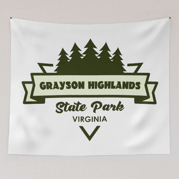 Item preview, Grayson Highlands State Park Virginia Trees And Ribbon designed and sold by bivenart.