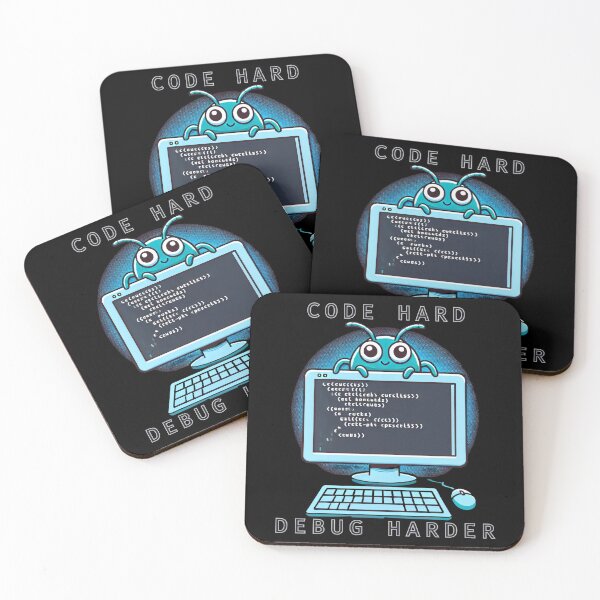 Item preview, Code Hard Debug Harder Debugging Beast designed and sold by UN-FUR-GETTABLE.