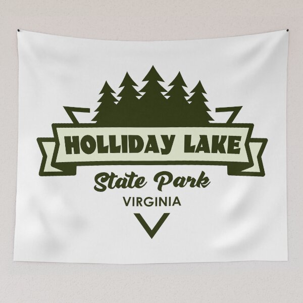 Item preview, Holliday Lake State Park Virginia Trees And Ribbon designed and sold by bivenart.