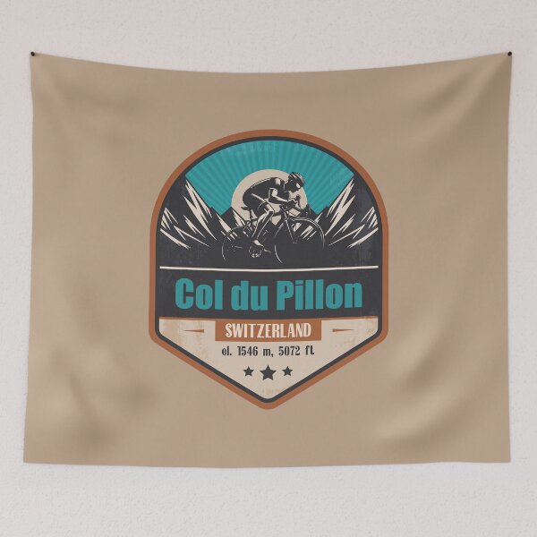 Item preview, Col du Pillon Switzerland Cycling Mountain Design designed and sold by CynthiaGraphics.