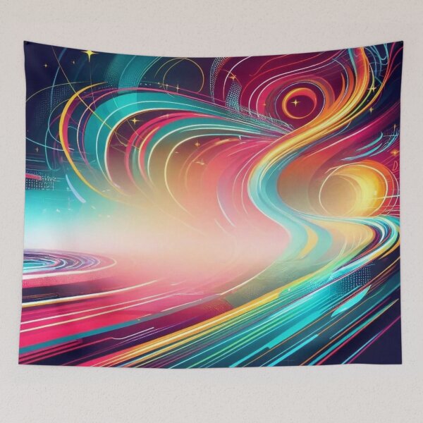Item preview, "Futuristic Neon Abstract Background designed and sold by maritas22.