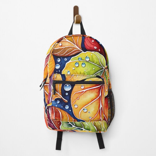 Item preview, Pattern with Wet Colorful Autumn Leaves, Capturing the Essence of Nature's Seasons. designed and sold by twisted-dot.
