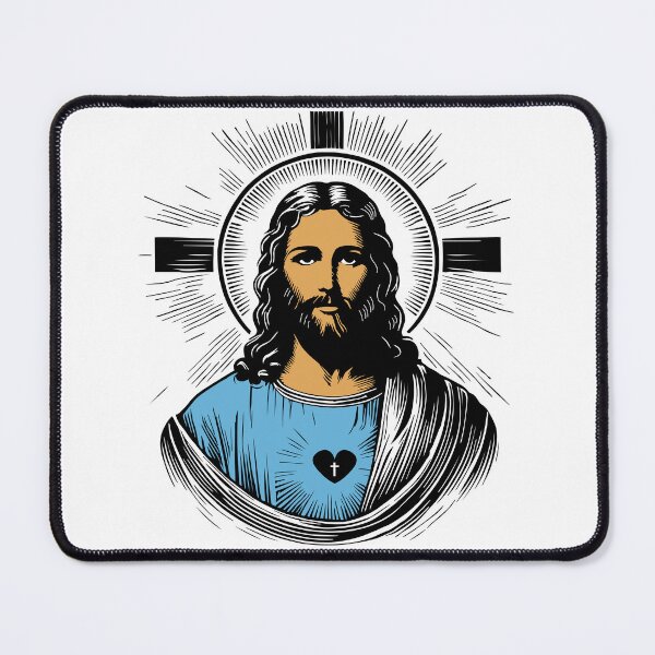 Item preview, Divine Sacred Heart of Jesus - Indian Religious Art by Kartick Dutta designed and sold by KARTICK DUTTA.