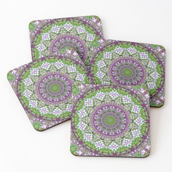 Item preview, Abstract kaleidoscope line drawing processed from a photograph of a flower gate. designed and sold by KinImageCraft.
