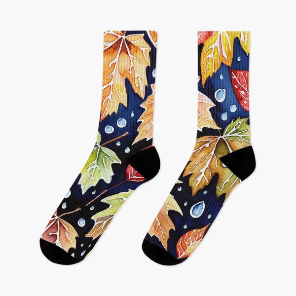 Item preview, Pattern with Wet Colorful Autumn Maple Leaves, Capturing the Essence of Nature's Seasons.  designed and sold by twisted-dot.