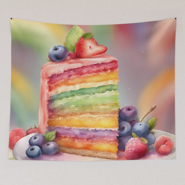 Item preview, Cake Full of Fruit, Berries and Colours designed and sold by CalmnessbyChoice.