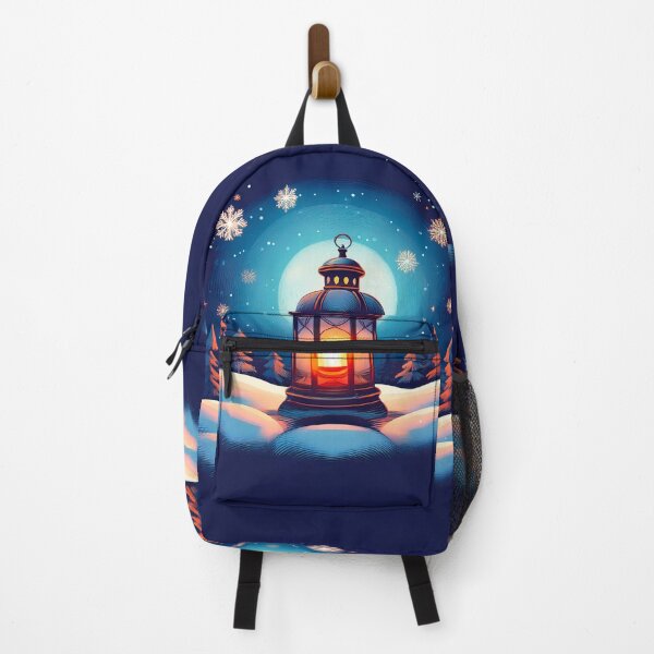 Item preview, An illustration Design depicts a glowing lantern set against a wintery backdrop. designed and sold by HEMRO.