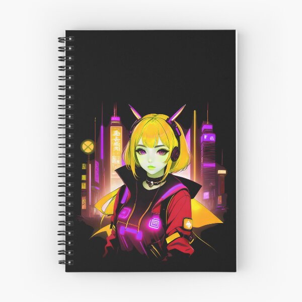 Item preview, Girl Gamer Anime E-Girl and Retrofuturistic City - Yellow Hair designed and sold by Beachy.