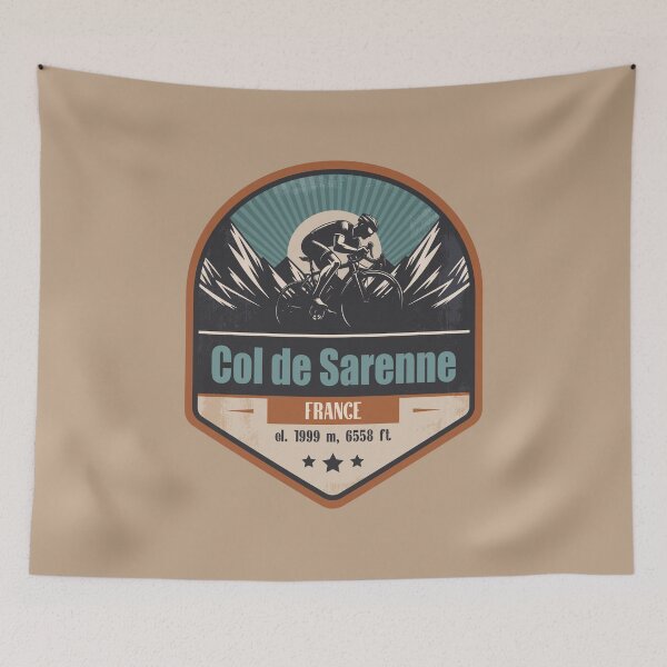 Item preview, Col de Sarenne France Cycling Mountain Design designed and sold by CynthiaGraphics.