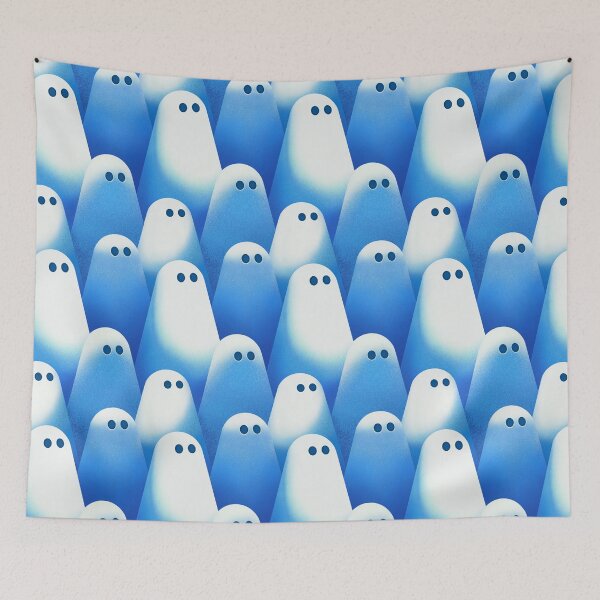 Item preview, Cute Halloween Ghost Pattern designed and sold by Temuri Studio.
