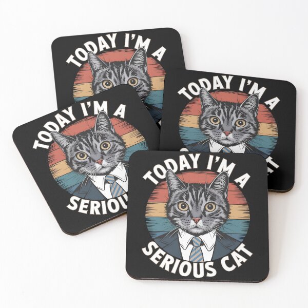 Item preview, Today I'm a Serious Cat designed and sold by HeadTurningArt.