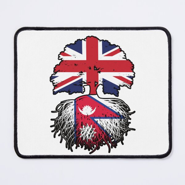 Item preview, Nepal Nepalese British UK Tree Roots Flag designed and sold by FlagX.