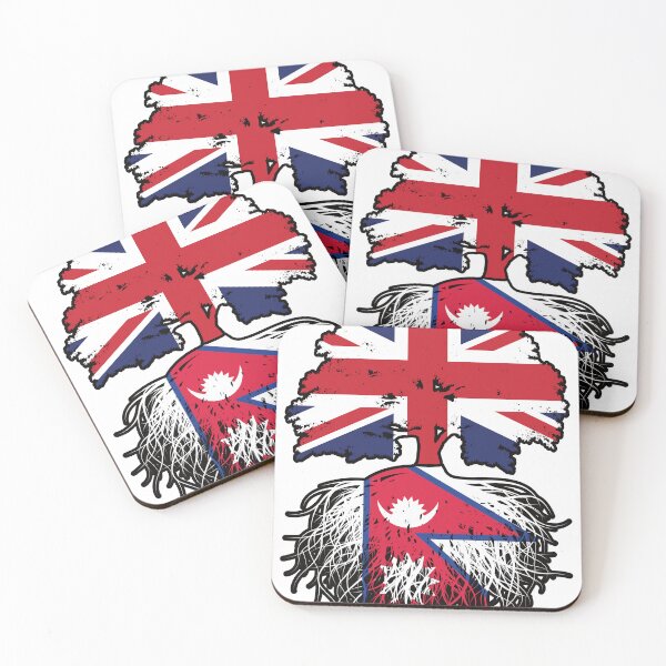 Item preview, Nepal Nepalese British UK Tree Roots Flag designed and sold by FlagX.