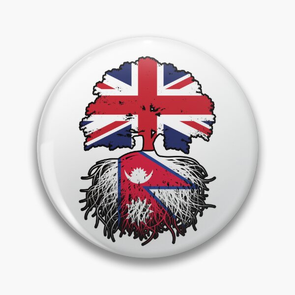 Item preview, Nepal Nepalese British UK Tree Roots Flag designed and sold by FlagX.
