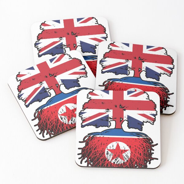 Item preview, North Korea North Korean British UK Tree Roots Flag designed and sold by FlagX.