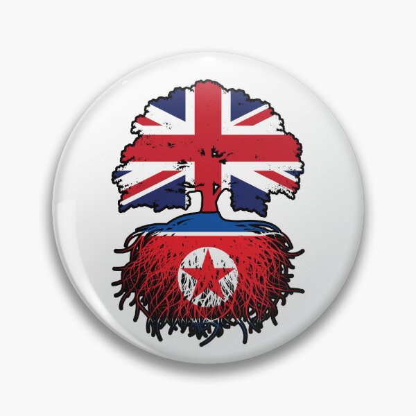 Item preview, North Korea North Korean British UK Tree Roots Flag designed and sold by FlagX.