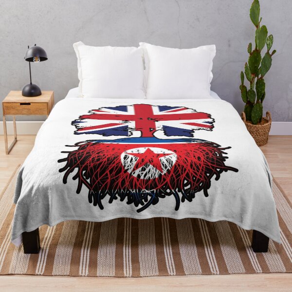 Item preview, North Korea North Korean British UK Tree Roots Flag designed and sold by FlagX.