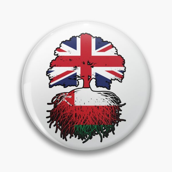 Item preview, Oman Omani British UK Tree Roots Flag designed and sold by FlagX.