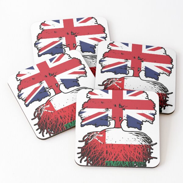 Item preview, Oman Omani British UK Tree Roots Flag designed and sold by FlagX.