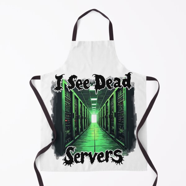 Item preview, I See Dead Servers Funny Tech Humor Halloween designed and sold by Quirky Shirts.