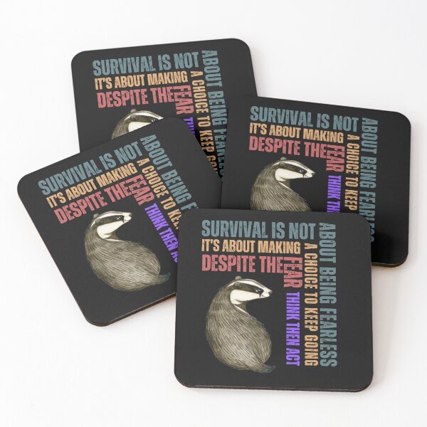 Item preview, Motivational, Survival Is Not About Being Fearless designed and sold by AlienOccupation.