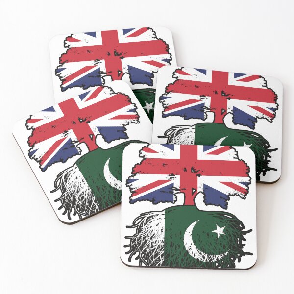 Item preview, Pakistan Pakistani British UK Tree Roots Flag designed and sold by FlagX.