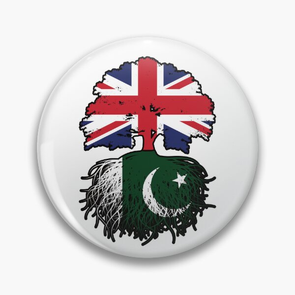 Item preview, Pakistan Pakistani British UK Tree Roots Flag designed and sold by FlagX.