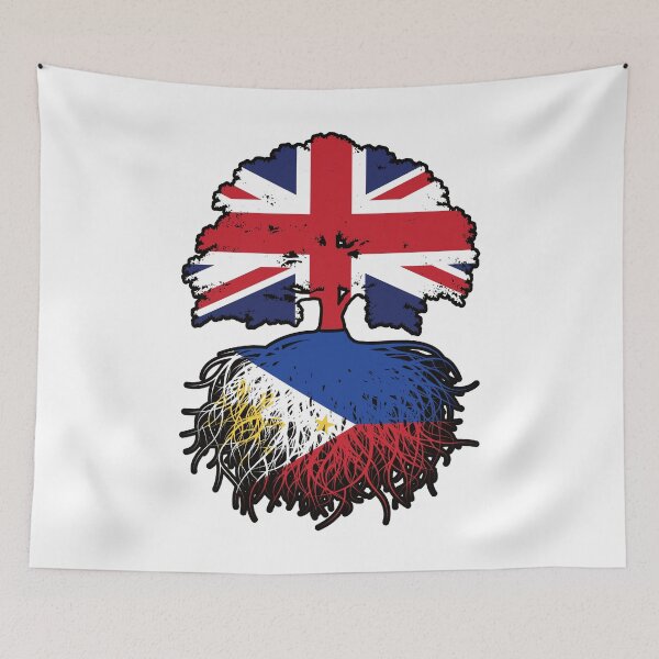 Item preview, Philippines Filipino British UK Tree Roots Flag designed and sold by FlagX.