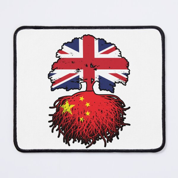 Item preview, China Chinese British UK Tree Roots Flag designed and sold by FlagX.