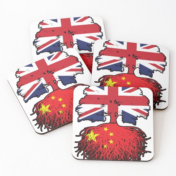 Item preview, China Chinese British UK Tree Roots Flag designed and sold by FlagX.