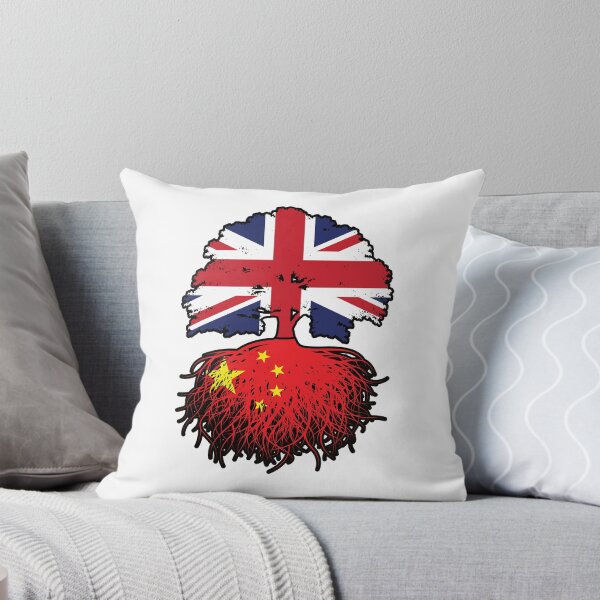 Item preview, China Chinese British UK Tree Roots Flag designed and sold by FlagX.