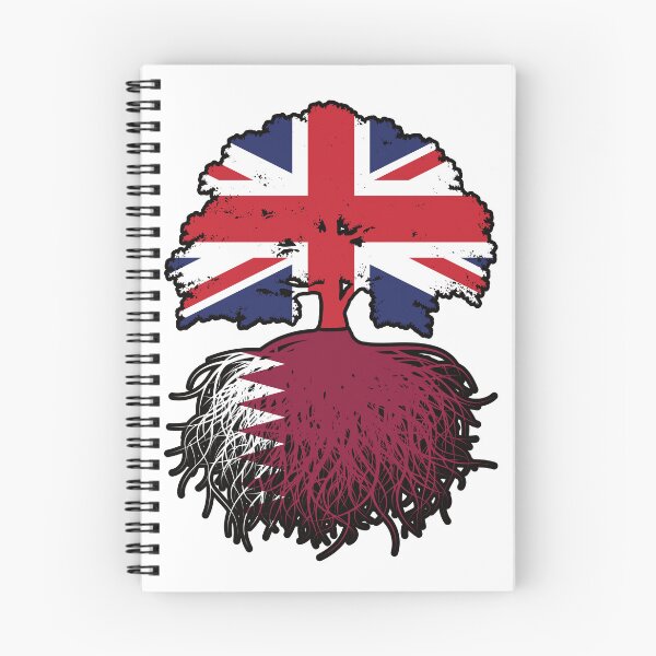 Item preview, Qatar Qatari British UK Tree Roots Flag designed and sold by FlagX.